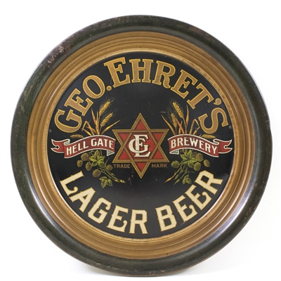 Geo. Ehrets Lager Beer Embossed Charger